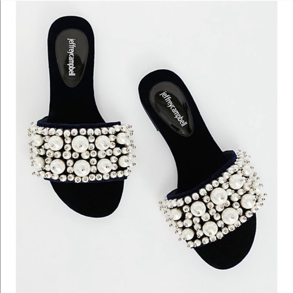 SOLD Free People Jeffrey Campbell Pearl Slide - Picture 2 of 4
